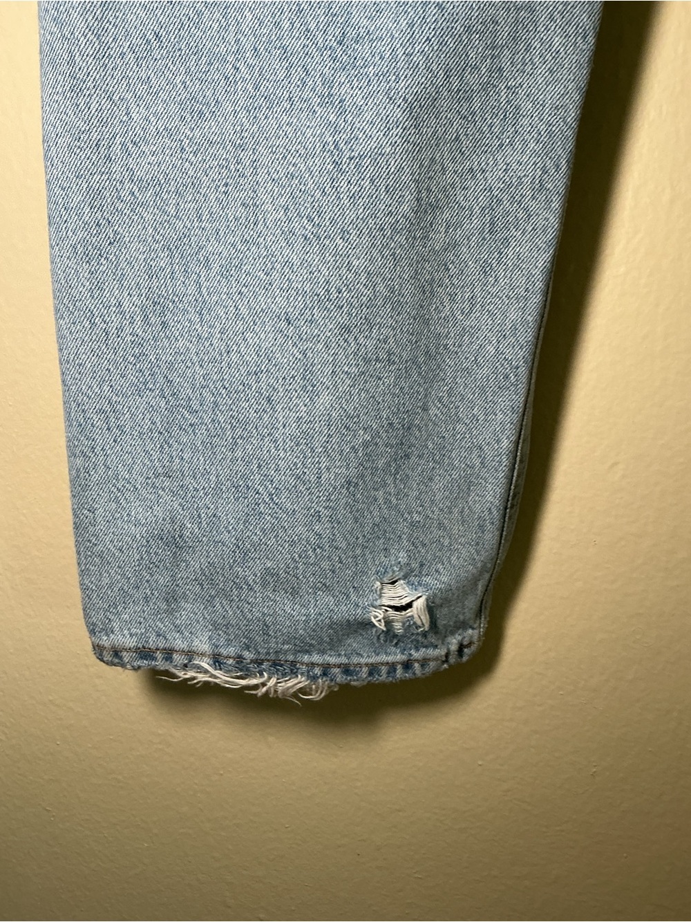 Agolde Women’s 90s Jeans 26 High Rise Distressed Organic Cotton L Wash - Picture 8 of 14